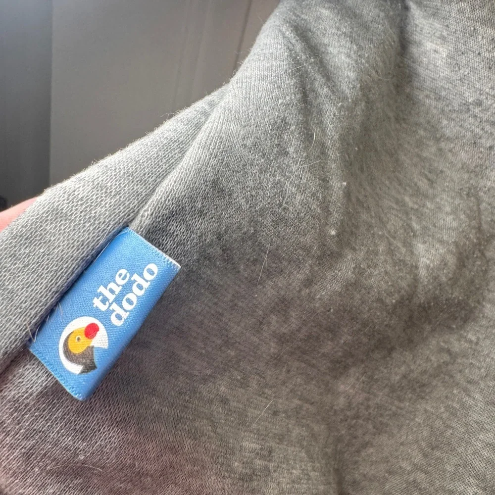 Gray and Blue Dog Hoodie